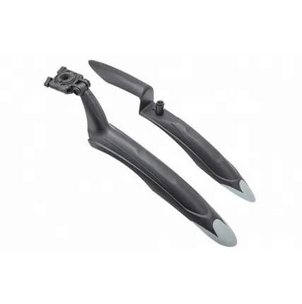 Фото №0 Крылья 24"-26" XGNB-039А, пластиковые, чёрно-серые, комплект