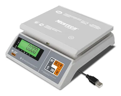фото Весы порционные MERTECH M-ER 326 AFU-6.01 Post II LCD USB-COM (6 кг, 0,1 г, внешняя калибровка)