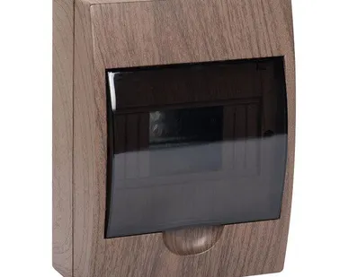 фото Щит ЩРН-П-6 IP41 темное дерево PROxima EKF pb40-n-6-dark