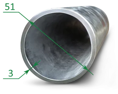 фото Труба оцинкованная эсв 51x3