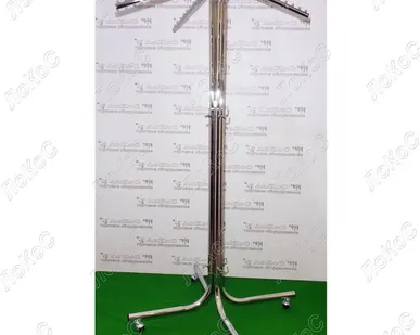 фото Вешало 4-х рожковое L=700мм, H=1000-2000мм, хром