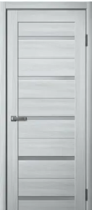 Фото №0 Дверь межкомнатная 206 (La Stella) стекло матовое, экошпон, Ясень пепельный 2000х800мм