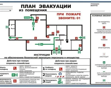 фото Разработка и изготовление планов эвакуации