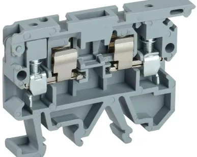 фото Клемма винтовая КВИ-4-П с держат. предохр. 5х20 сер. IEK YZN30-004F-K02