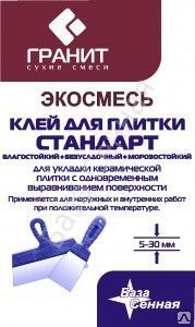 фото Клей плиточный "Стандарт" 25 кг