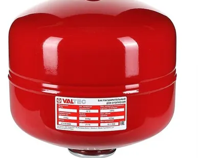 фото Расширительный бак для отопления Valtec 8л, 3/4", красный VT. F. R.050008