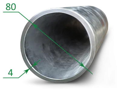 фото Труба оцинкованная ВГП Ду 80x4