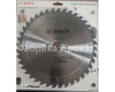 фото Пильный диск ECO WO 254x30-40T Bosch 2608644383