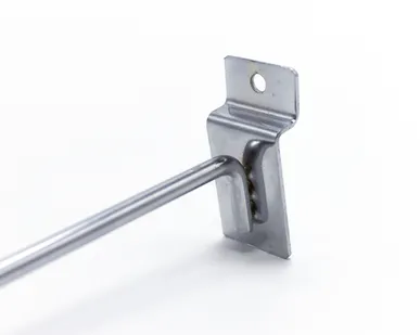 фото Крючок металлический на экономпанель 200мм, d.6мм, хром, с наконечником
