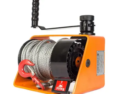 фото Лебедка ручная червячная TOR ЛРЧ 1000 (VS) г/п 1 т, L=35 м