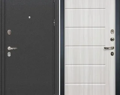 фото Входная дверь Колизей Антик Темное серебро-42 Сандал белый