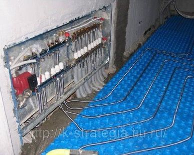 фото Гибкие гофрированные нержавеющие трубы 15 мм для теплых полов водяных