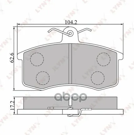 Фото №0 Колодки Тормозные Дисковые | Перед | LYNXauto арт. BD4605