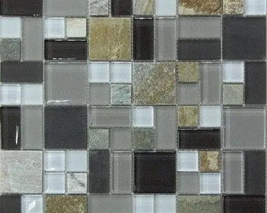 фото Мозаика BONAPARTE Style time-48 300х300 стеклянная с камнем