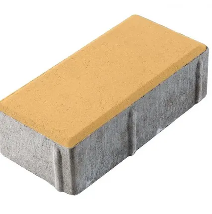 Фото №0 Плитка тротуарная бетонная АрБет Прямоугольник 1.П.6. желтая 2020 (11,52м2)