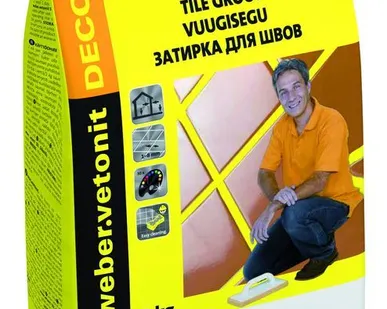 фото Затирка для швов weber.vetonit DECO серая 2кг Weber-Vetonit