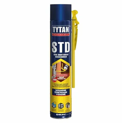 Фото №0 Пена монтажная TYTAN STD (с трубкой) ЭРГО 750мл всесезонная (96548/16401)