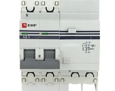фото АД-2 6А/30мА (хар. C, AC, электронный, защита 270В) 4,5кА EKF PROxima