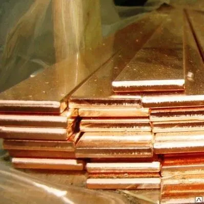 Фото №0 Полоса бронзовая от 0.5 до 300мм БрКМц БрАЖ БрАМЦ БрОФ БрОЦ БрХ БрХЦр