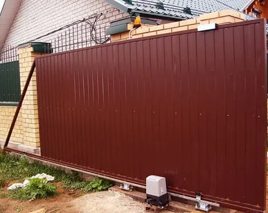 фото Автоматические откатные ворота