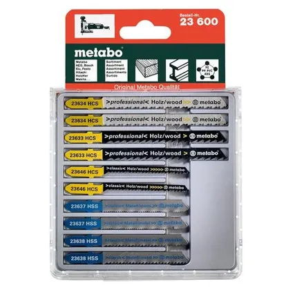 Фото №0 Набор 10 пилок 2х(Т101В;Т144D;T111C;T118A;T118B) (уп.10шт) Metabo 623600000