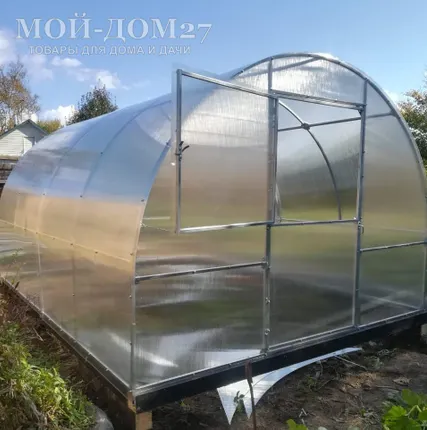 Фото №6 Теплица Сибирская Усиленная 4 метра с поликарбонатом
