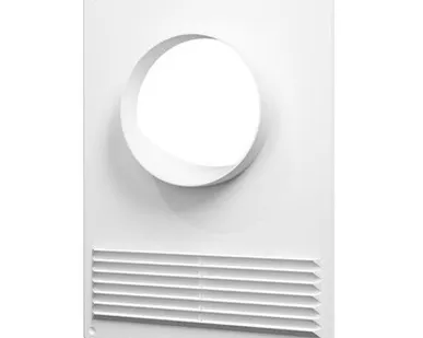 фото Площадка торцевая для круглых воздуховодов с решеткой 180х250мм 120ПТПР