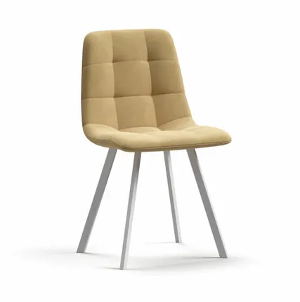 Фото №0 Стул НОРД велюр Velutto Бежевый, Белый