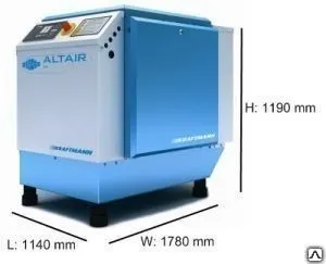 Фото №0 Компрессор винтовой Kraftmann Altair 16 Plus 1.16-2.52л/мин 5-13атм 16кВт
