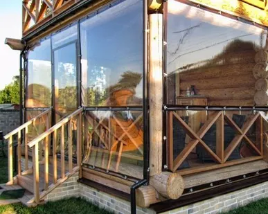 фото Мягкие окна для веранд (700 мкр)