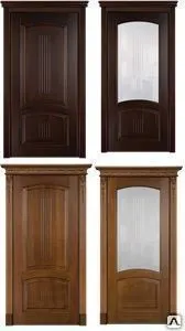 фото Дверное полотно Бетховен (Бук), остекленное  Лазурит "П-11"