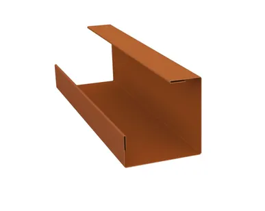 фото Планка угла внутреннего составная нижняя 0,45 PE с пленкой RAL 2004 оранжевый