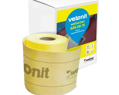 фото Вебер.тек 828 ДБ 75 10м/рулон Лента гидроизоляционная Егорьевск