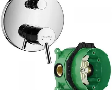фото Смеситель HANSGROHE Тalis S для ванны к ibox universal, хром - 32475000