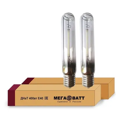 Фото №0 Лампа газоразрядная натриевая ДНаТ 400 E40 (25) МЕГАВАТТ 02959