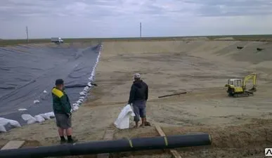 фото Услуги по монтажу геомембраны