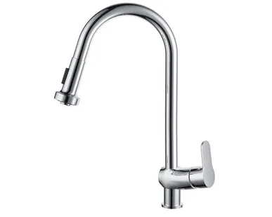 фото Смеситель для кухни D&K Rhein Marx с выдвижной лейкой