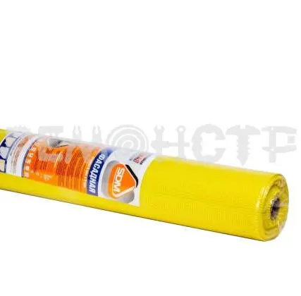 Фото №0 Сетка 1*50м фасадная ячейка 5*5мм 145 гр/м2 ЖЕЛТАЯ SD-GLASS СДМ (1/4) П