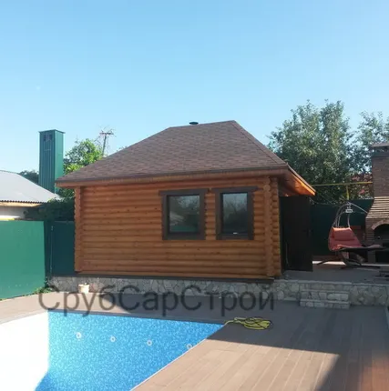 Фото №0 Сруб из бревна ручной рубки. 4х6 м. 240 мм.