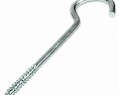 фото Крюк-шуруп с полукольцом 4-40 оцинк