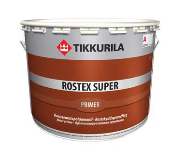 фото Тиккурила Грунтовка Ростекс Супер черная (10л) Tikkurila