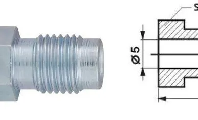 фото Штуцер тормозной трубки 105a