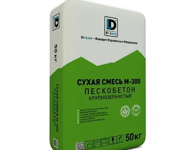 фото Пескобетон М300 De Luxe 50 кг