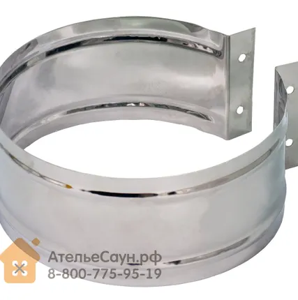 Фото №5 Хомут широкий D240 мм (под зиги, для соединения труб в изоляции)