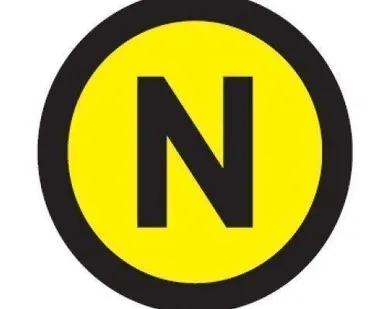 фото Знак электробезопасности "N" D20мм (100)