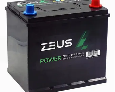 фото Аккумулятор ZEUS POWER Asia 55D23L 60 Ач о.п.
