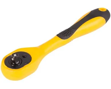 фото Вороток (трещотка) механизм легир.сталь 40Cr прорезиненная ручка 72 зубца 1/4"