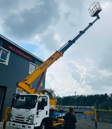 Фото №0 Аренда автовышки 17-28 метров