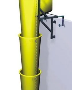 фото Мусоропровод строительный (мусороспуск) для сброса строительного мусора