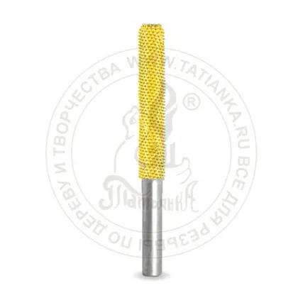 Фото №0 6C14-40 - Цилиндр, Ø хвостовика 6мм, Ø фрезы X 6,35мм, L фрезы 44,45мм (fine/желт)